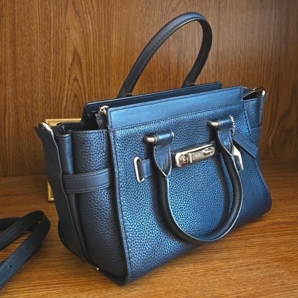 Coach Swagger 27 Navy Blue w/ Silver hardware - Picture 2 of 16